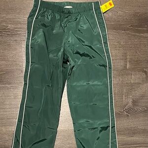 Green girls track  pants